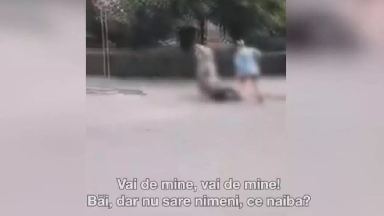 Târgu Jiu: Tânără bătută în stradă de două femei. „Vai de mine, o omoară!” / Agresiunea, încurajată de doi bărbați (VIDEO)