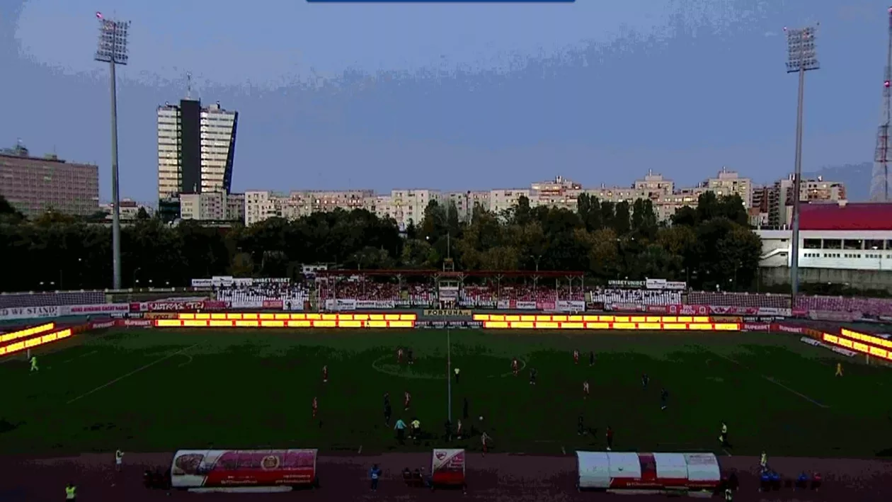 S-a stins nocturna chiar în timpul meciului Dinamo - FC Botoșani