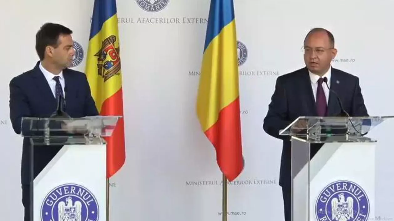 Bogdan Aurescu, la conferința comună cu ministrul moldovean de Externe , Nicu Popescu: Avem un obiectiv strategic bilateral comun, parcursul european ireversibil al Republicii Moldova