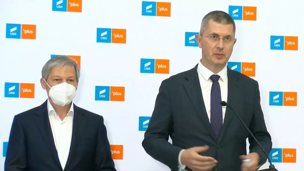 USR PLUS a decis: Partidul va depune moțiune de cenzură dacă Florin Cîțu nu demisionează sau coaliția nu-i retrage sprijinul politic (VIDEO)