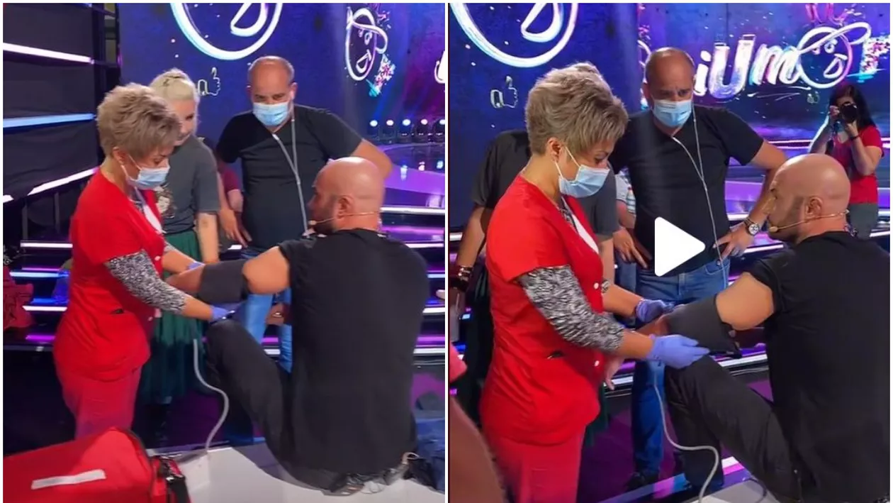 Intervenție de urgență la iUmor. Medicii l-au tratat pe Mihai Bendeac în platou, după ce i s-a făcut rău (VIDEO)