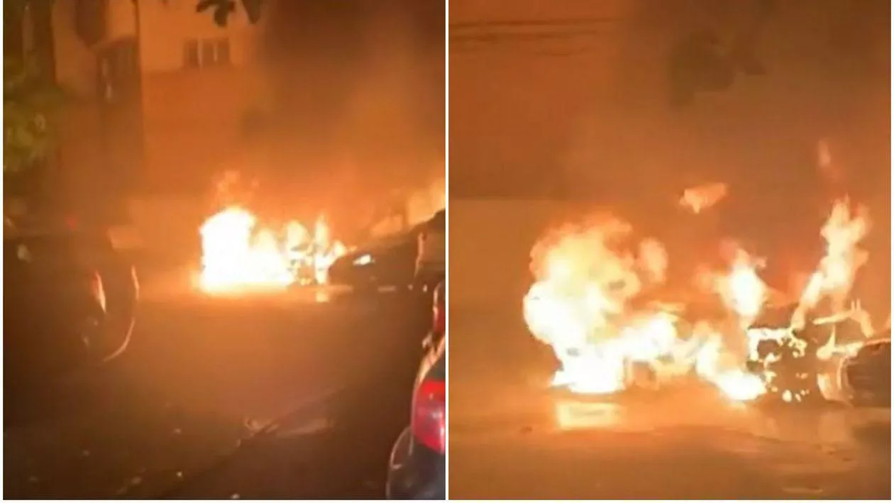 Ofițer MAI, arestat preventiv în cazul incendiului devastator în care au fost distruse nouă mașini în Galați. Incidentul provocat din gelozie