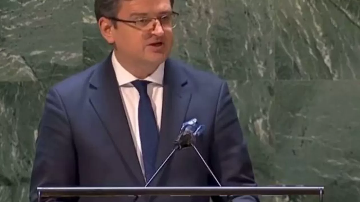 Avertisment: „Nu putem repeta greșelile care au dus la războaie mondiale”, transmite ministrul ucrainean de Externe, în plenul ONU (VIDEO)