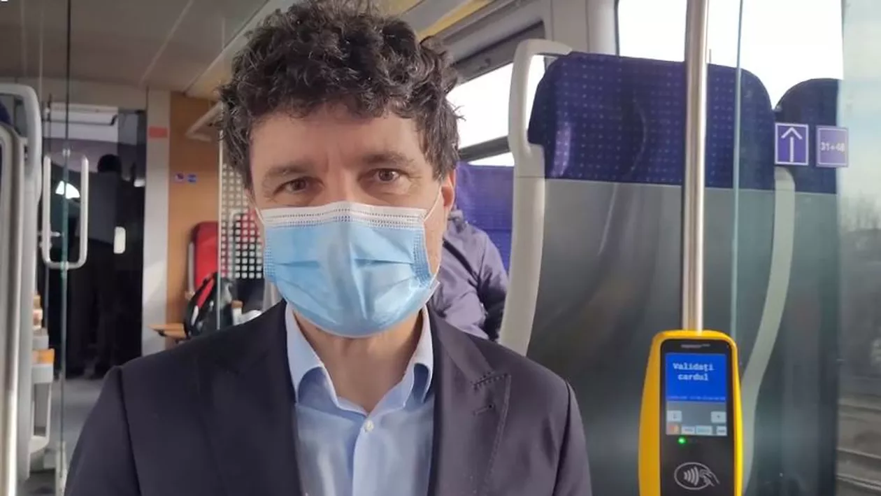 Nicușor Dan a făcut o călătorie de probă pe 4 rute ale viitorului tren metropolitan (VIDEO)