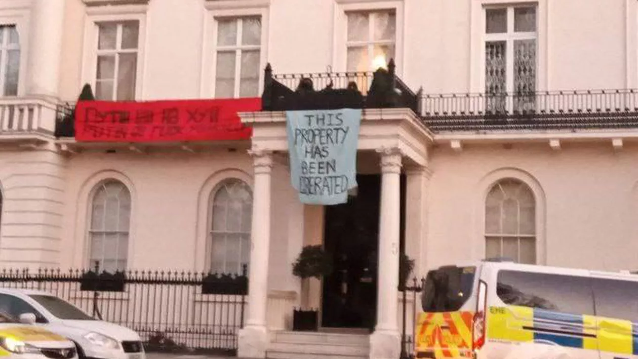 Imobil din centrul Londrei care i-ar aparține oligarhului rus Oleg Deripaska, ocupat de anarhiști (VIDEO)