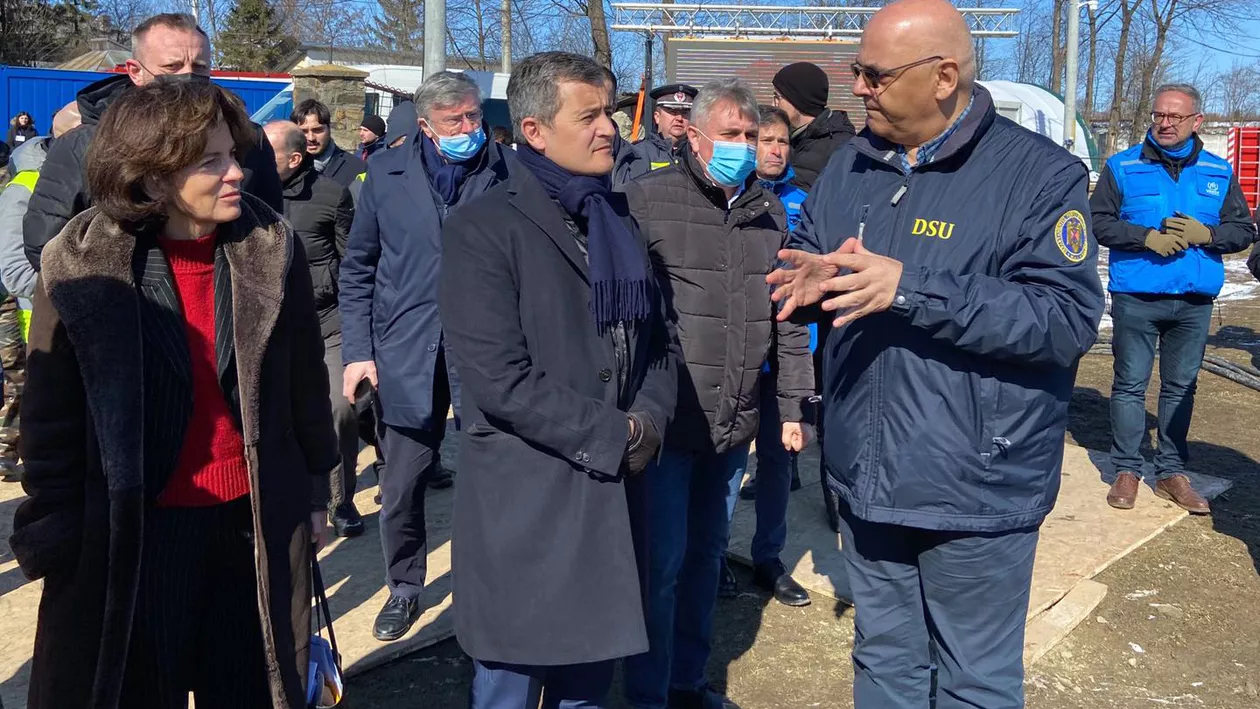 Ministrul francez al Afacerilor Interne, după vizita la PTF Siret: „Trebuie să ajutăm mai mult ţările limitrofe, precum România”