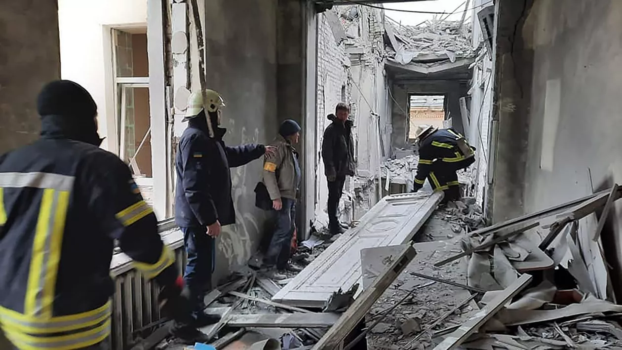 Consulatul Sloveniei din Harkov, Ucraina, distrus de un bombardament rusesc