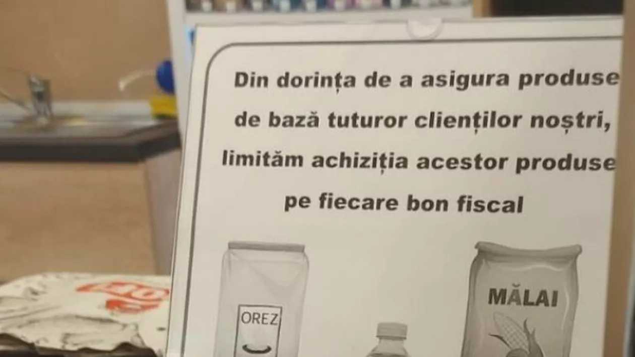Românii golesc rafturile de alimente. Unele magazine impun limite la achiziție. Autoritățile dau asigurări că stocurile sunt suficiente (FOTO)