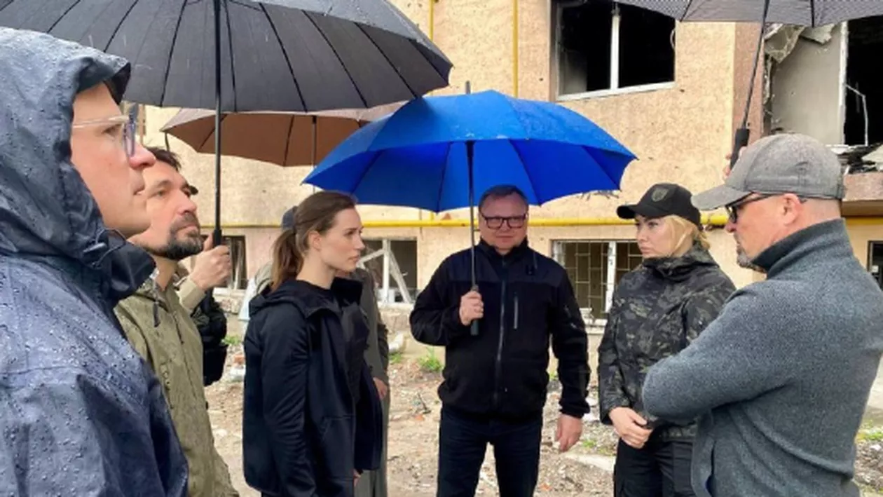 Prim-ministrul Finlandei a vizitat orașul ucrainean Irpin