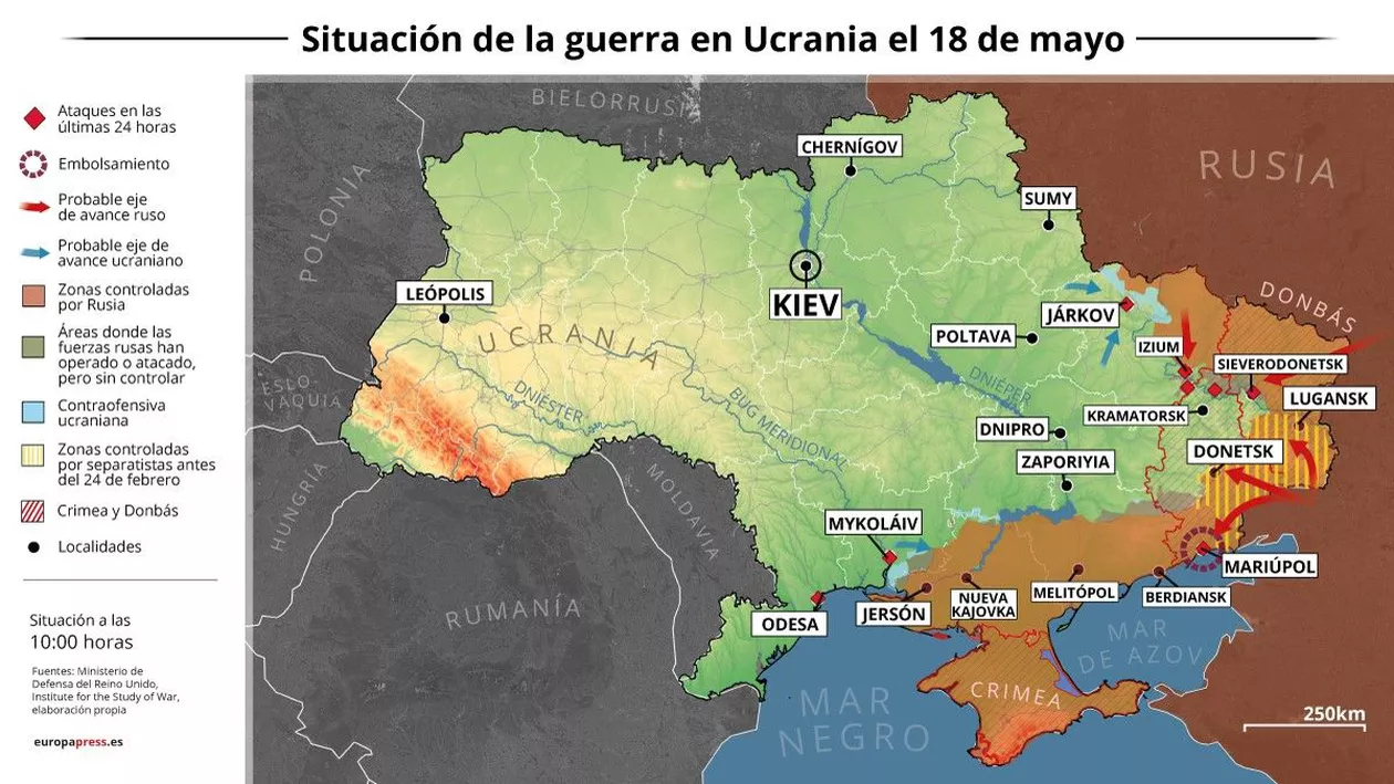 Ucraina după 3 luni de război: ce tactici are „armata de sperietori”