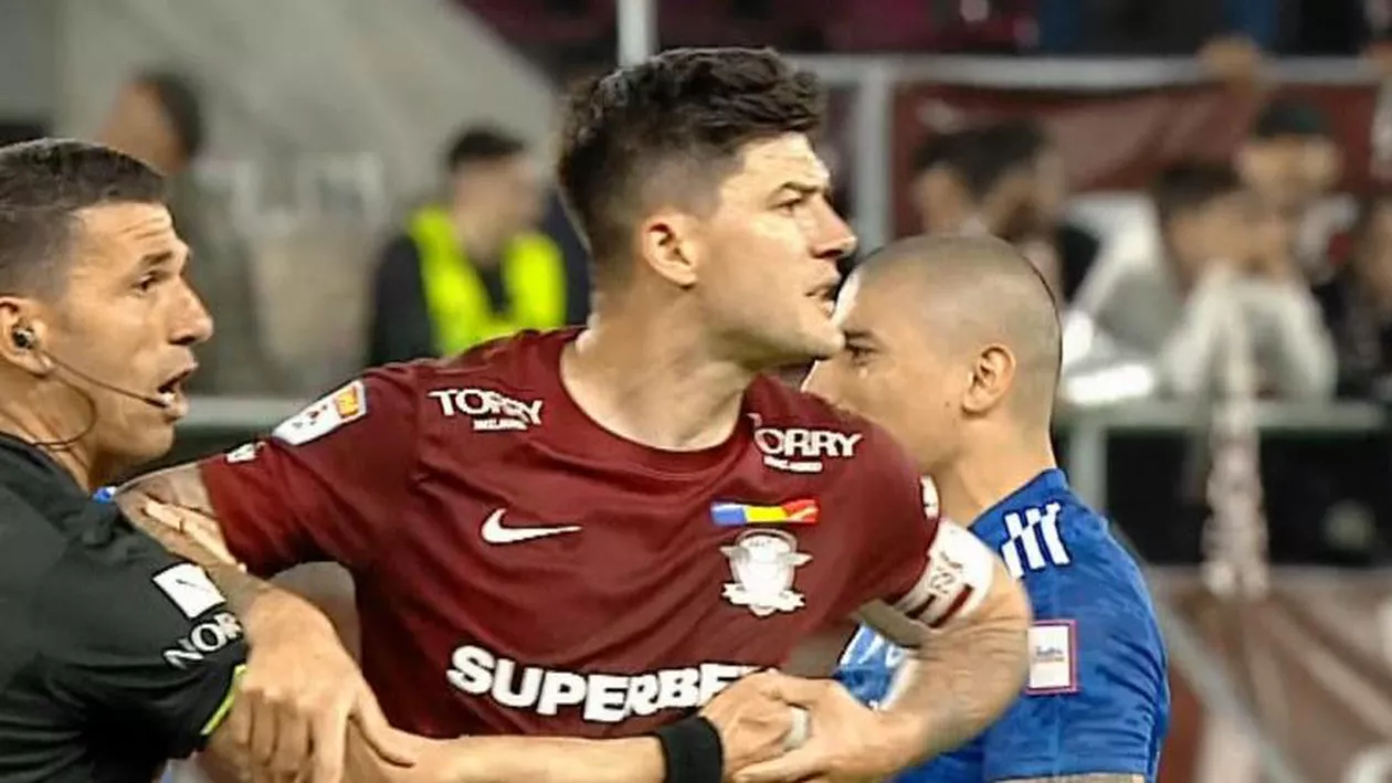 Cristian Săpunaru, criză de nervi după Rapid - FCU Craiova. Căpitanul celor de la Rapid, oprit cu greu să nu bată un jucător