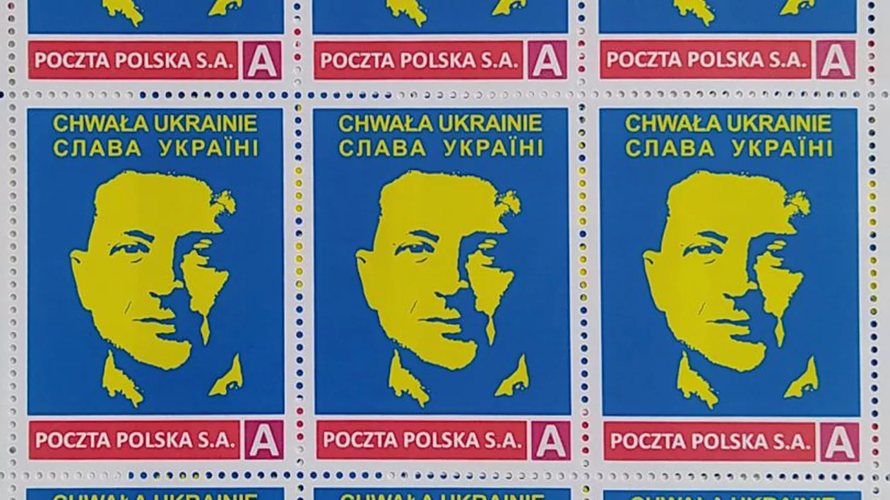 Chipul lui Volodimir Zelenski, imprimat pe timbre emise de poșta poloneză. Câți bani s-au strâns în urma vânzării acestora