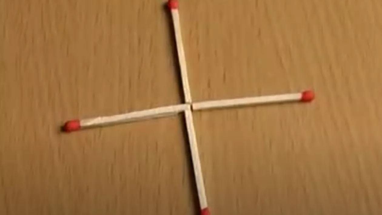 Află ce IQ ai: mută un singur băț și construiește un pătrat!