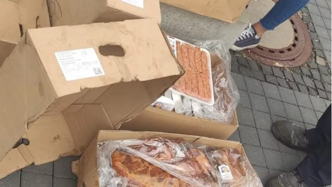 Polițiștii din Germania au descoperit în portbagajul unui român peste 100 kg de carne și un pui de Husky închis într-o cutie