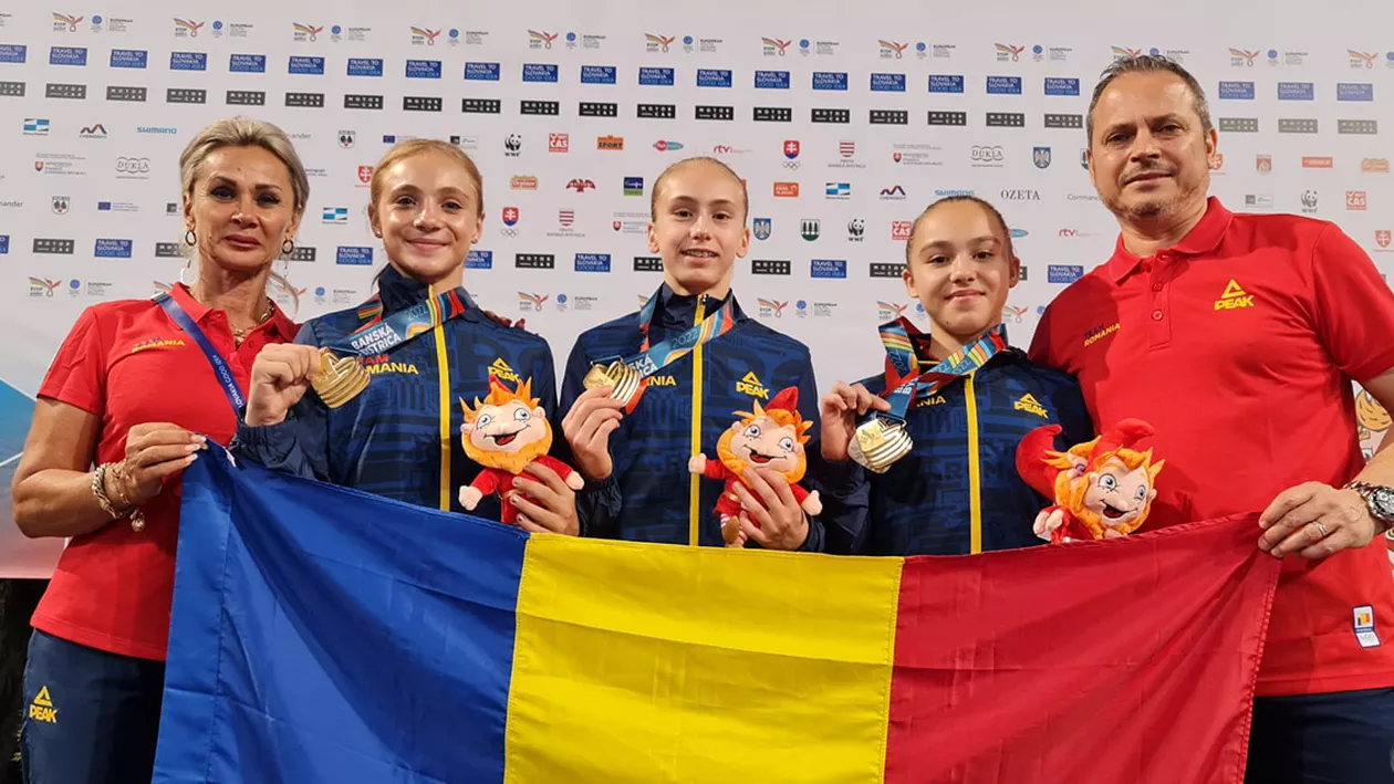 Festivalul Olimpic al Tineretului European: Echipa feminină de gimnastică a României a cucerit aurul pe echipe și argintul la individual compus