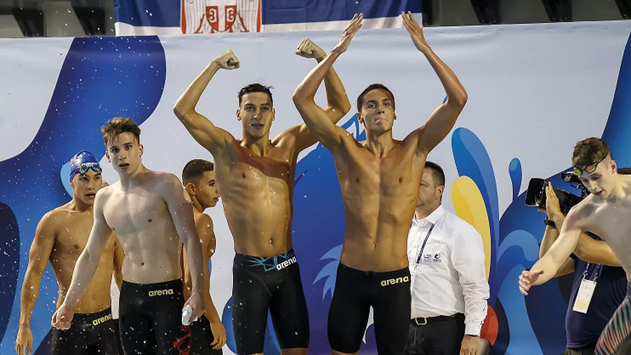 Vlad Stancu, argint și la 400 m liber. Cu nouă medalii, România a ocupat locul 3 în clasamentul final la Europenele de juniori de la Otopeni