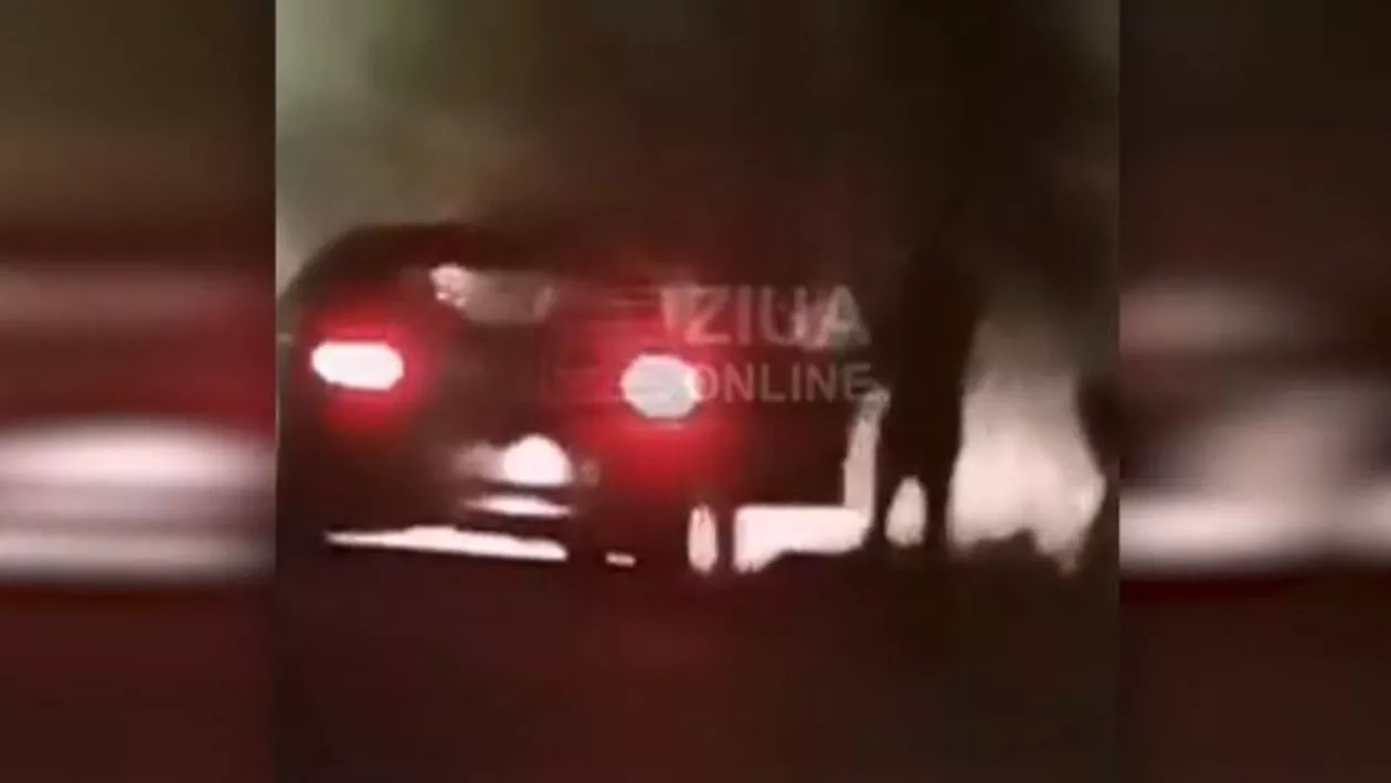 Bărbat bătut după un accident rutier: Era în mașină cu amanta. Soțul femeii a ajuns înaintea polițiștilor (VIDEO)