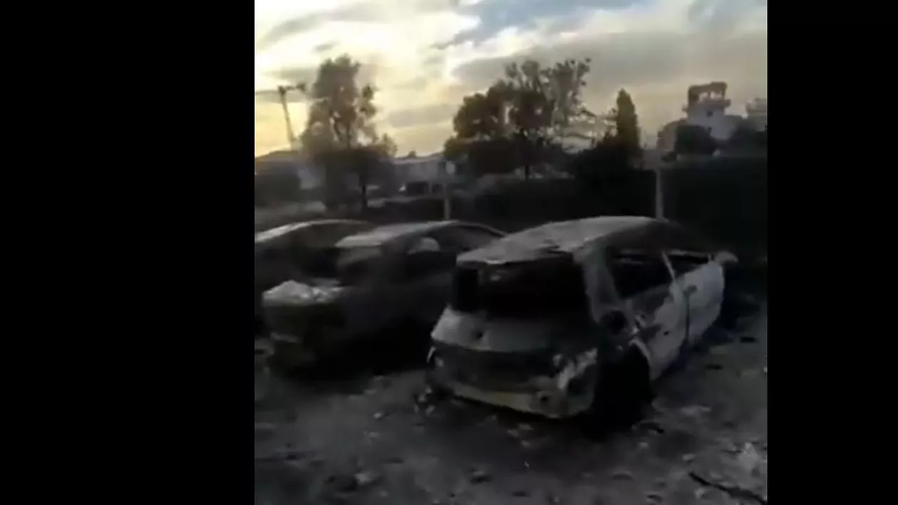 Noi imagini cu dezastrul produs de exploziile de la baza militară rusească din Crimeea (VIDEO)