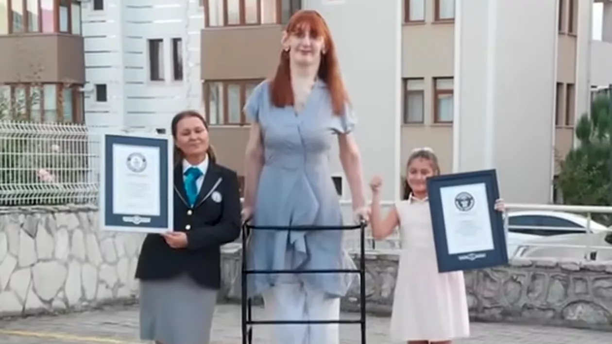 Cea mai înaltă femeie din lume a doborât alte trei recorduri mondiale