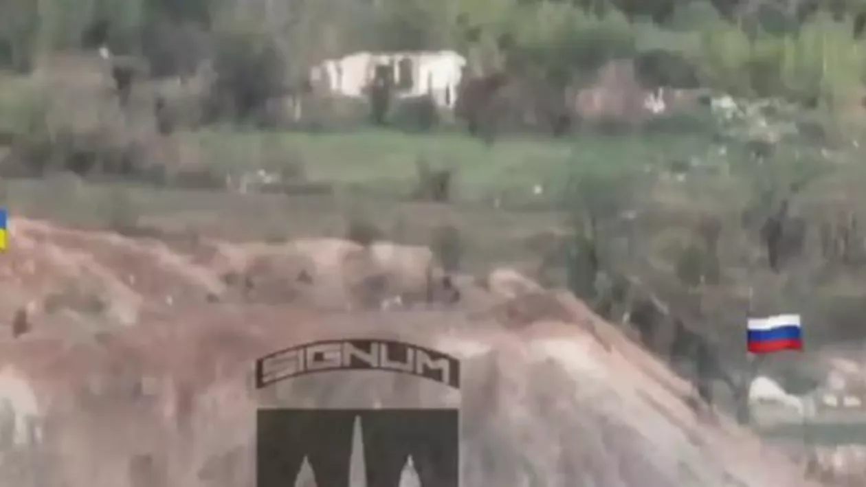 Momentul în care forțele armate ruse încearcă să atace la deal o poziție a armatei ucrainene (VIDEO)