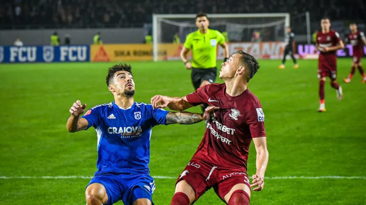 Scandal în vestiare după meciul dintre U Craiova 1948 și Rapid! Săpunaru și-a împărțit pumni cu un suporter