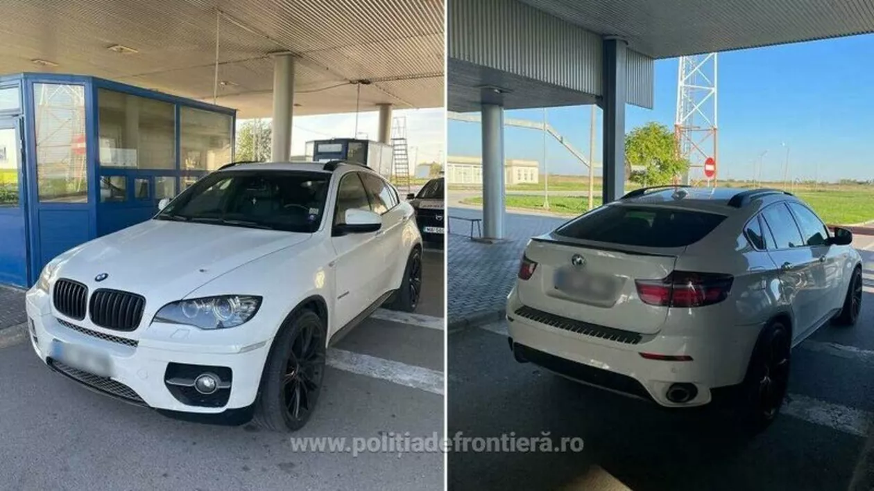O româncă a încercat să treacă vama cu un BMW X6 furat. Ce a declarat femeia