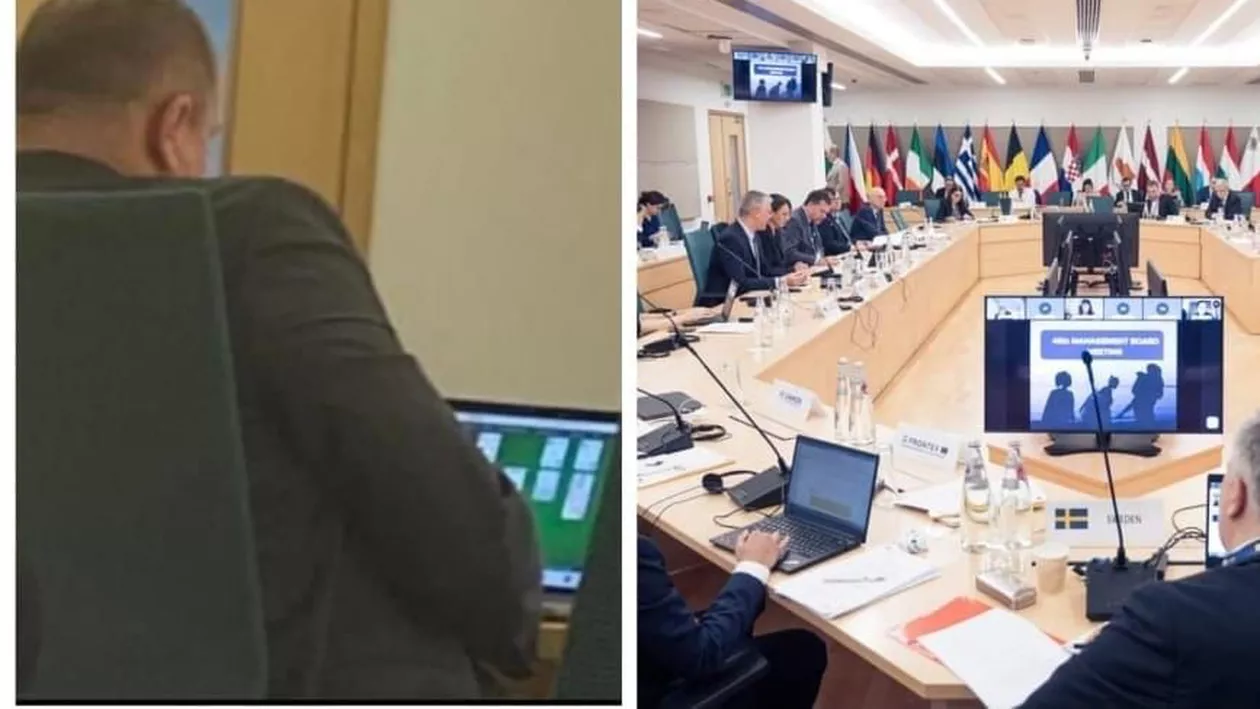 Incompetența și ignoranța care ne țin la ușa Schengen: Șeful de la Imigrări, omul lui Bode, a jucat Solitaire în timpul unei conferințe pe tema migrației / De față erau și austriecii, care au votat contra noastră invocând fix problema migrației