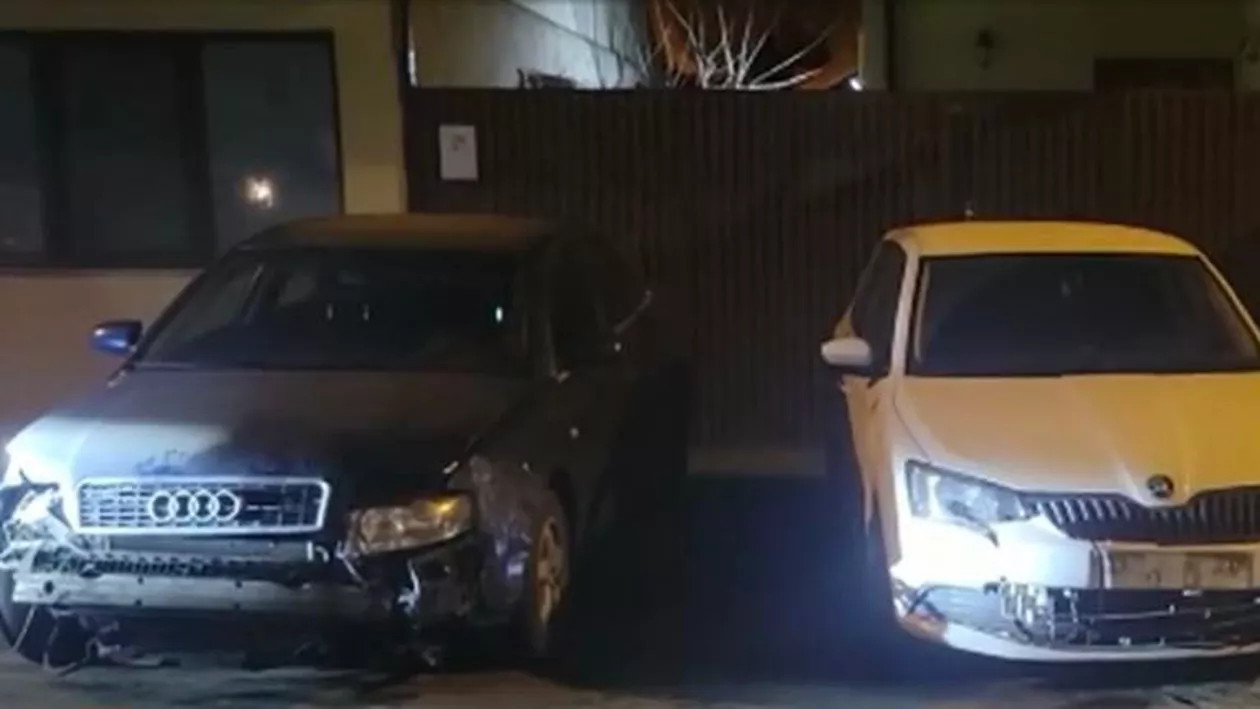 Gestul şocant al unui constănțean. S-a certat cu soția și a lovit șase mașini în parcare