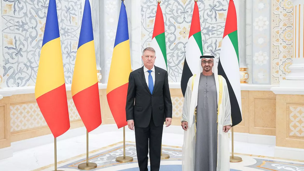 Klaus Iohannis s-a întâlnit cu preşedintele Emiratelor Arabe Unite, Alteţa Sa Şeicul Mohamed Al-Nahyan, la Palatul Prezidențial (VIDEO)