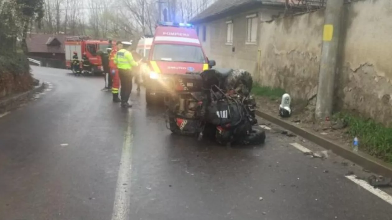 Accident grav de ATV, în Brașov: O tânără de 20 de ani a murit, iar cealaltă victimă este intubată şi ventilată mecanic