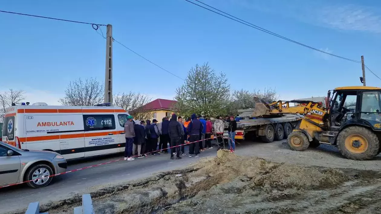 Bacău: Accident teribil la o firmă de drumuri și poduri / Doi muncitori au murit striviţi de o bucată de beton