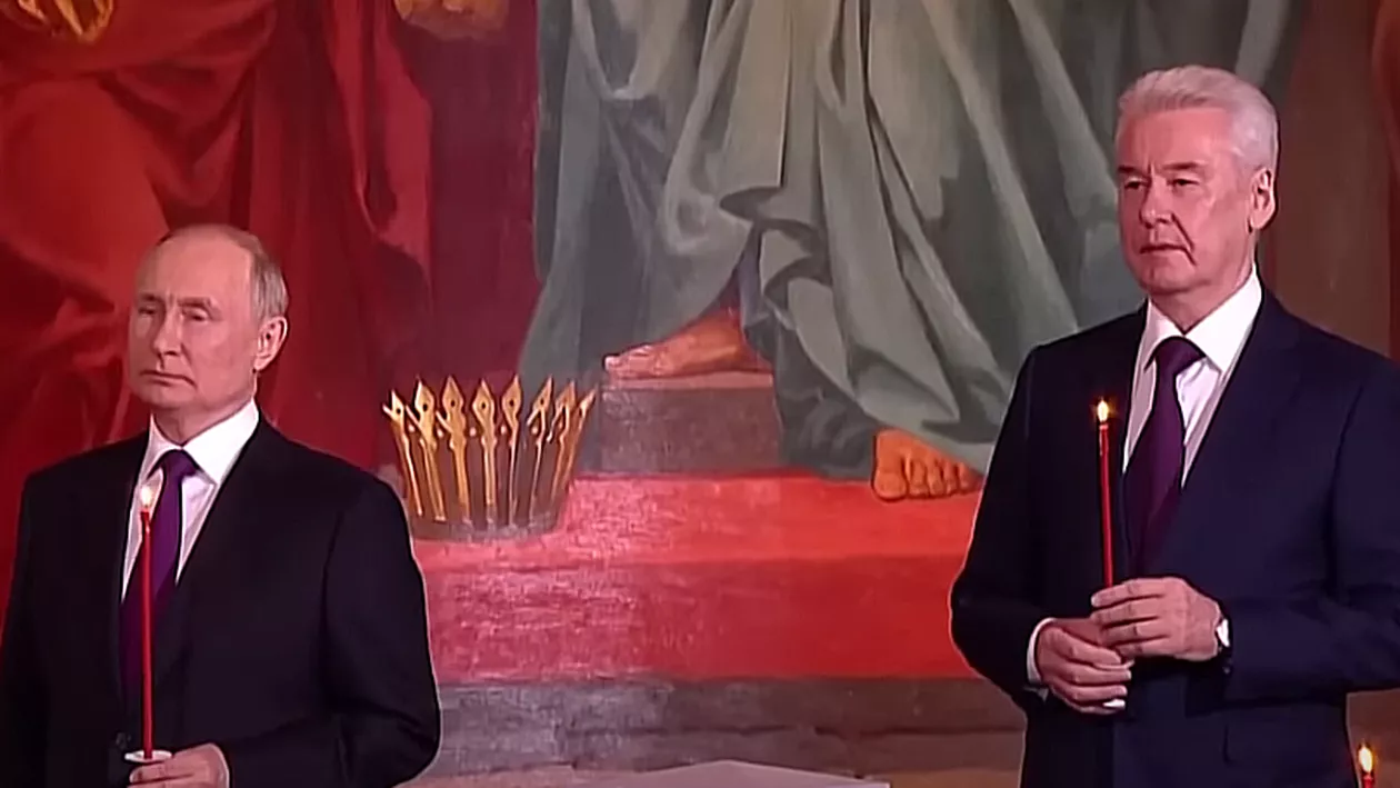 Cicatricea ciudată observată pe gâtul lui Putin la slujba de Paște. ”Se pare că am înțeles de unde a venit simbolul Z” (VIDEO)
