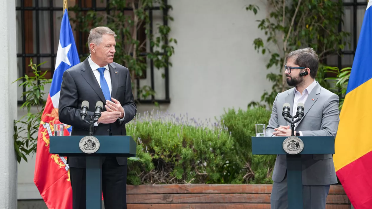 Klaus Iohannis, declarații de presă comune cu președintele chilian. Ce au convenit cei doi șefi de stat