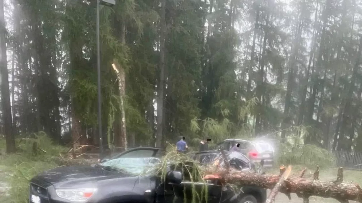 Brăila, lovită de furtuni. Grindina a făcut prăpad și vântul a bătut cu 70 km/oră