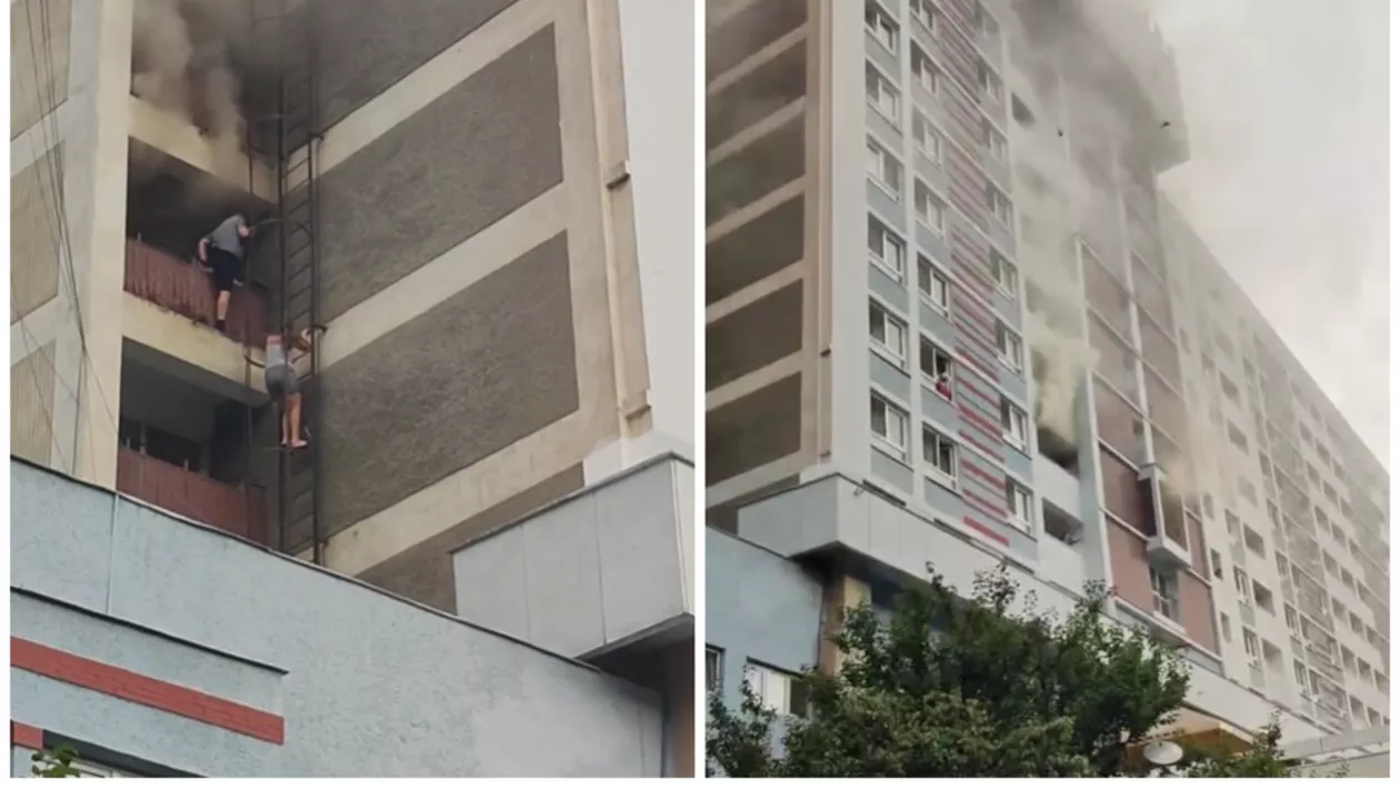 Incendiu la un hotel din Băile Felix. Peste 500 de turiști evacuați. Unii dintre ei au coborât pe scara de incendiu (VIDEO)