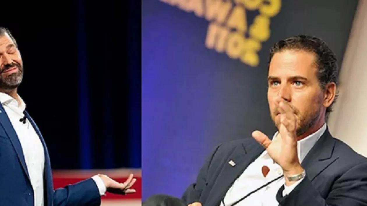 Fiul lui Donald Trump l-a atacat pe fiul lui Joe Biden: Trăim într-o republică bananieră!