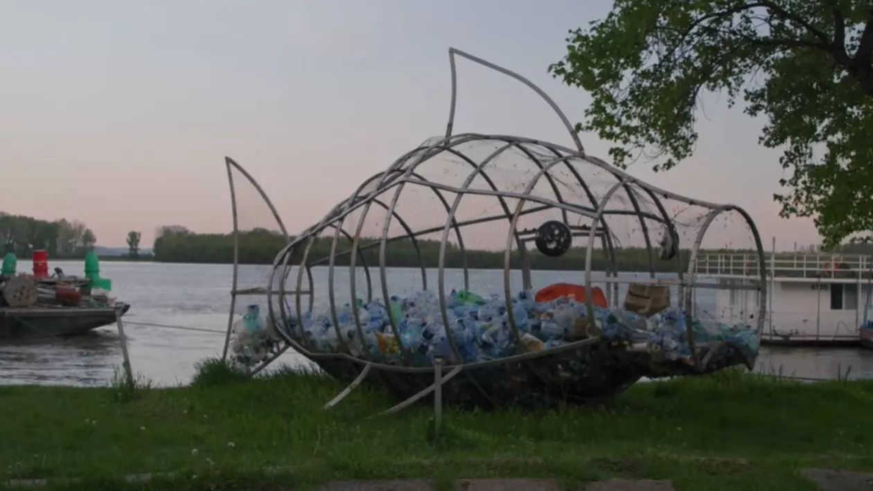 Studiu: Apele Dunării transportă anual aproape 100 de tone de plastic pe teritoriul României