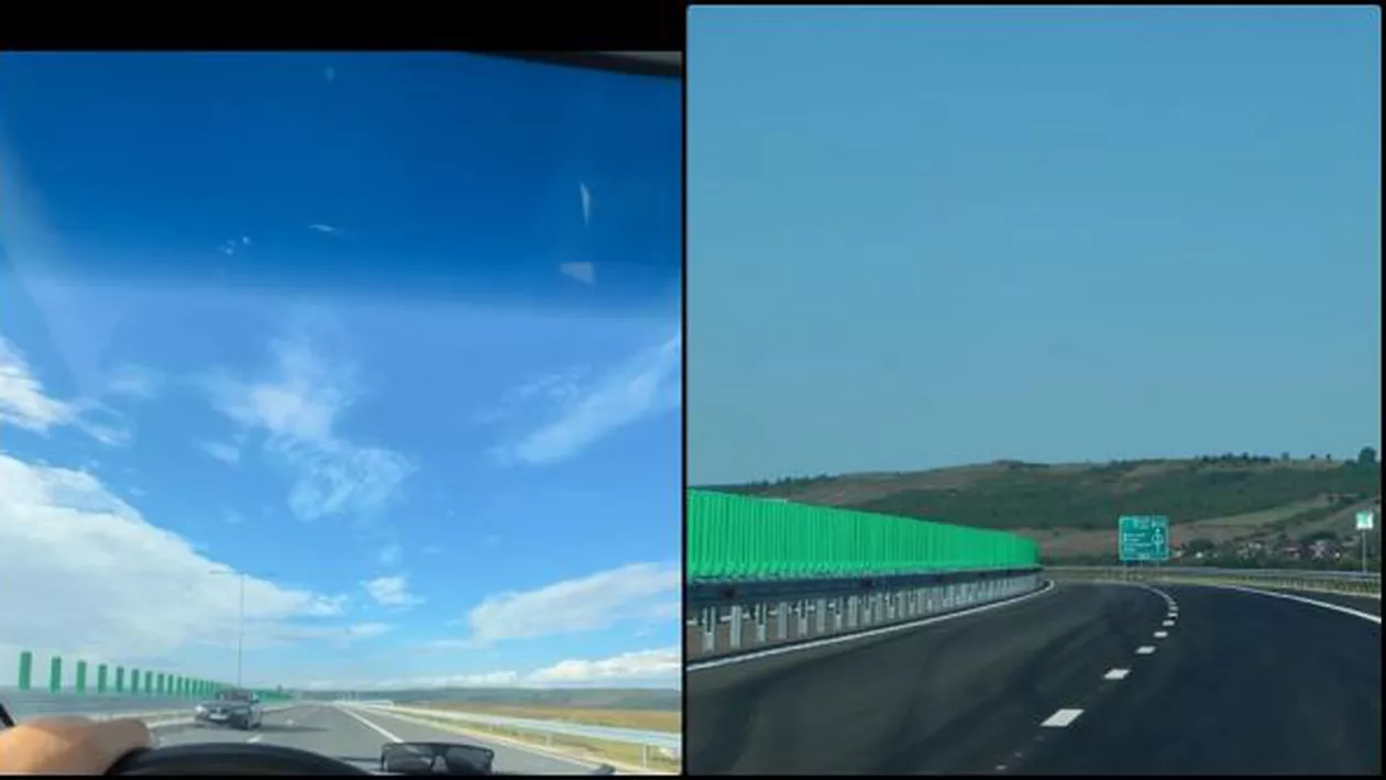 Un șofer a fost surprins cu BMW-ul pe contrasens pe Autostrada dintre Nușfalău şi Suplacu de Barcău, proaspăt inaugurată
