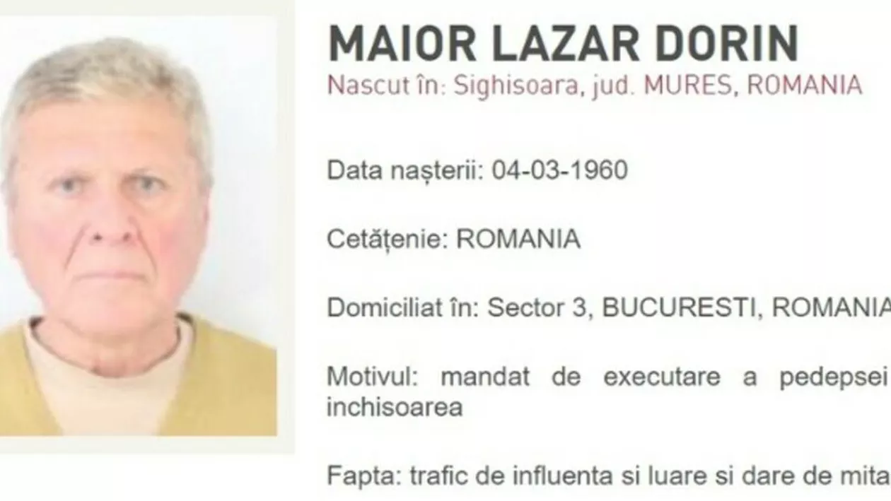 Surse: Dorin Lazăr Maior, revoluționar și fost parlamentar PSD, extrădat din Italia pentru a ispăși o pedeapsa de 5 ani de închisoare