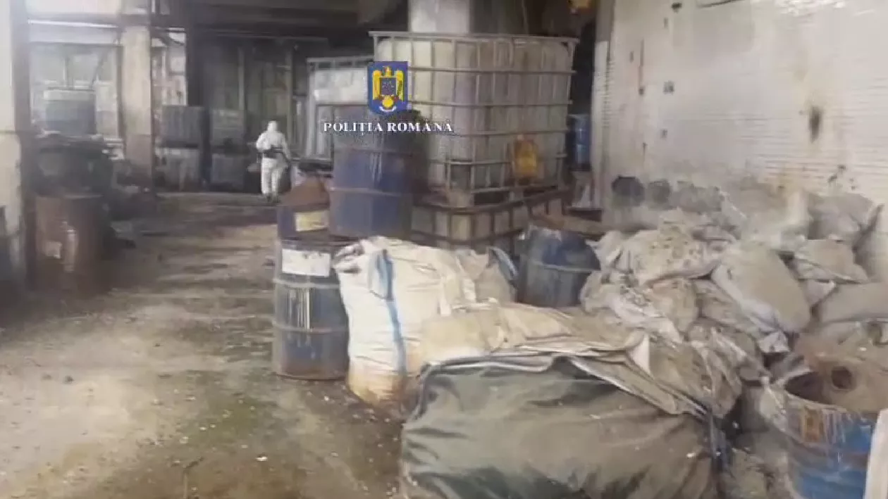 Alertă ecologică în Călărași: Percheziție la o firmă care deținea o cantitate impresionantă de deșeuri periculoase