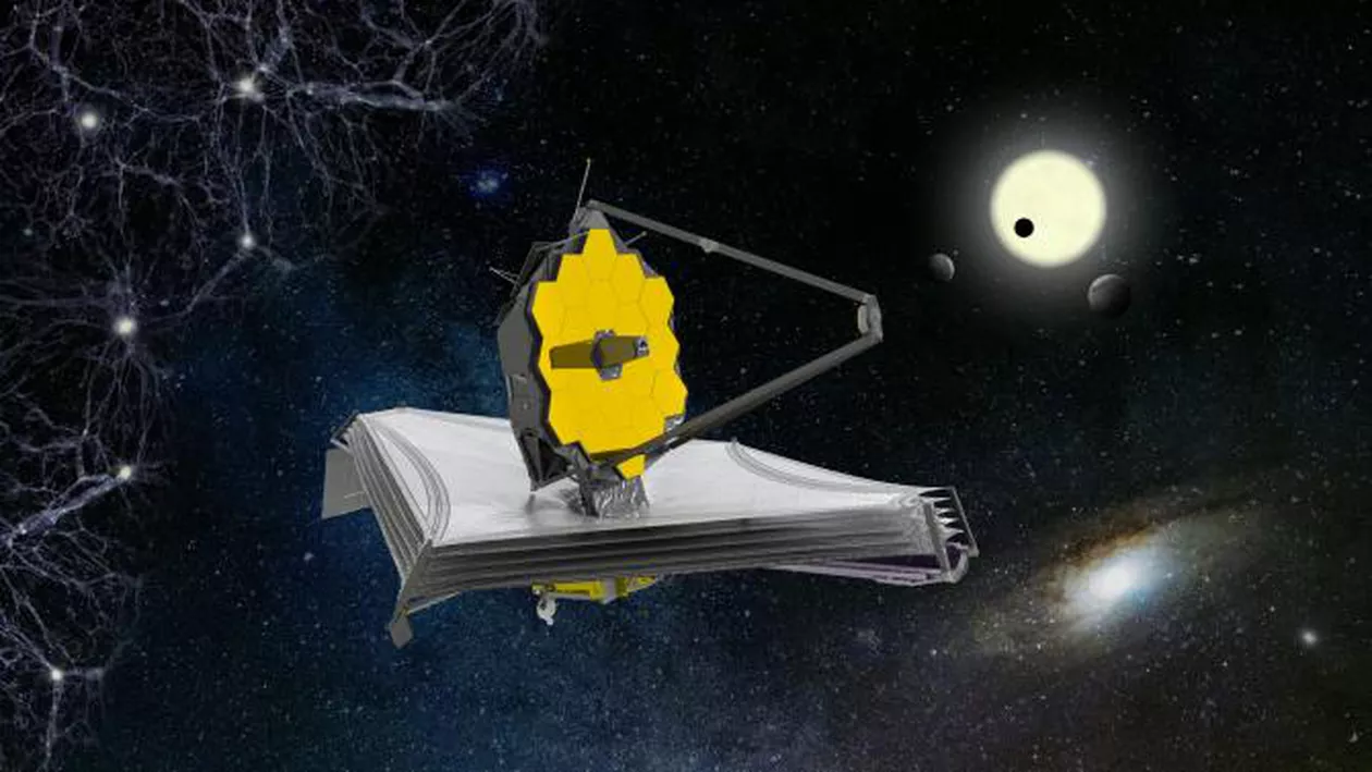 Telescopul Webb a detectat cristale de cuarț în atmosfera unei exoplanete `pufoase