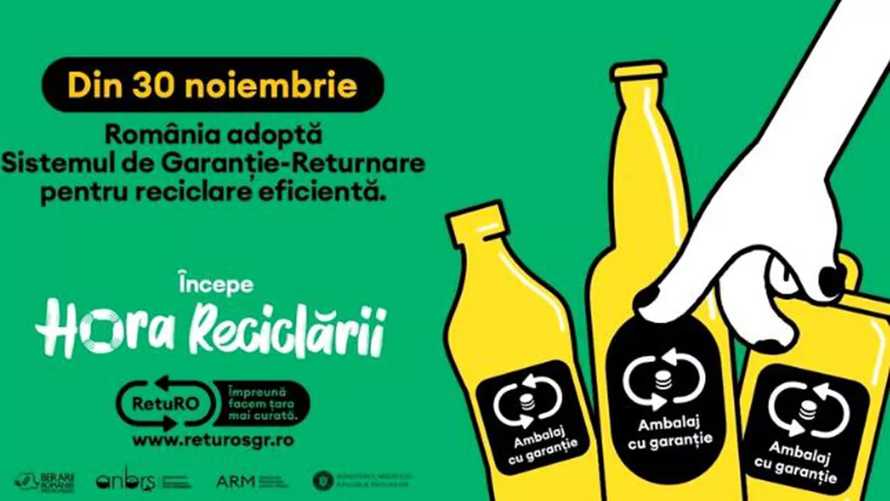 Reciclarea devine industrie. RetuRO extinde rețeaua Sistemului de Garanție-Returnare. A treia fabrică, în județul Bacău, creează 70 de locuri de muncă