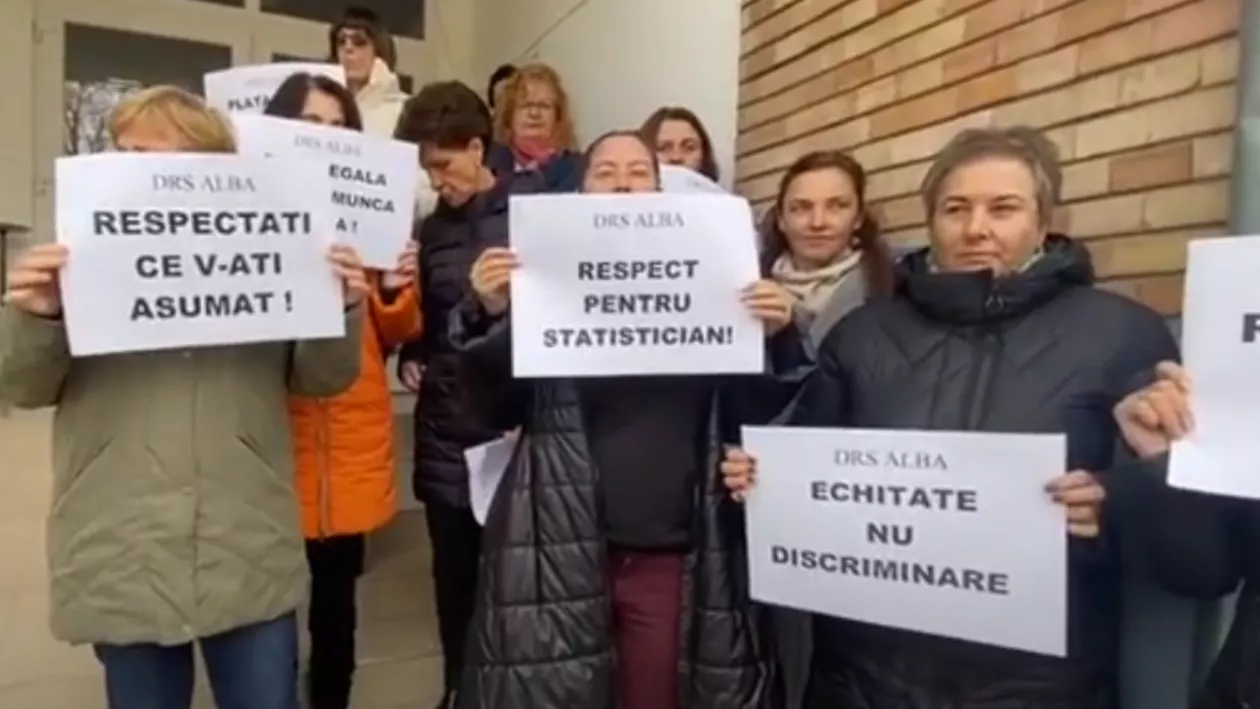 Protest în Alba. Angajații de la Statistică nu vor mai număra voturile dacă nu primesc mărire salarială