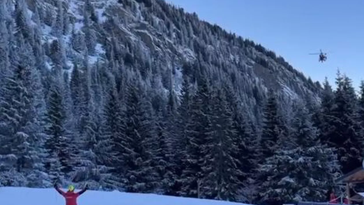 Salvamontiştii au intervenit pentru salvarea unui bărbat în vârstă care avea simptomele unei afecţiuni renale. Un elicopter l-a dus la spital (VIDEO)