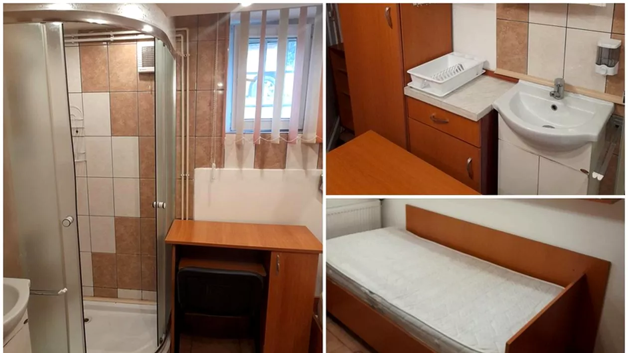 La Târgu Mureș e oferită spre închiriere o garsonieră cu dușul lipit de birou!