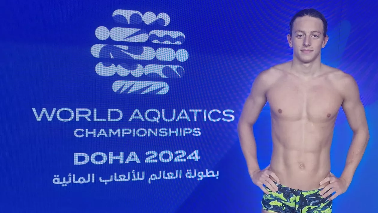 David Popovici, retrogradat. Robert Badea, nou record naţional de juniori în proba de 200 m mixt, la Mondiale