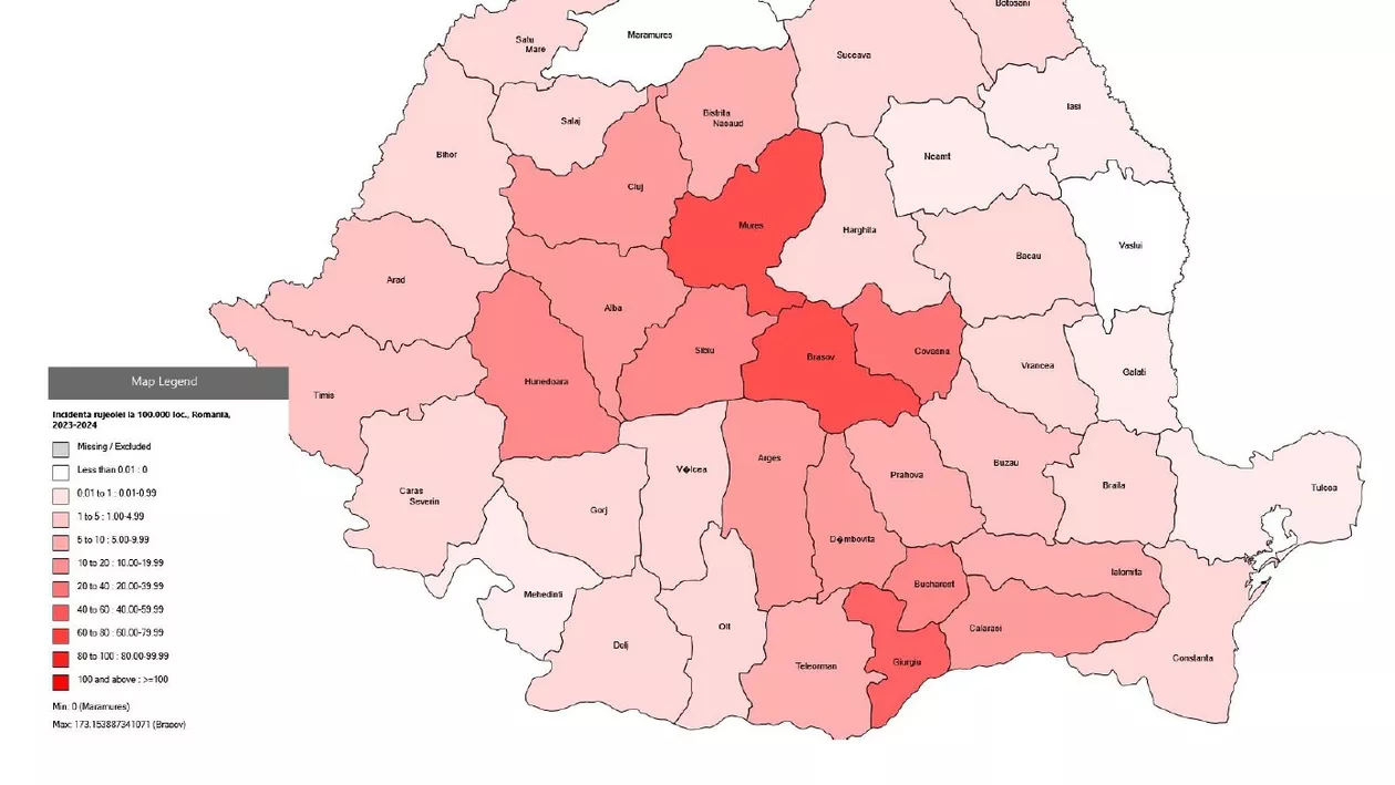 Epidemia de rujeolă s-a extins în aproape toată țară. Peste 550 de cazuri au fost confirmate în ultima săptămână