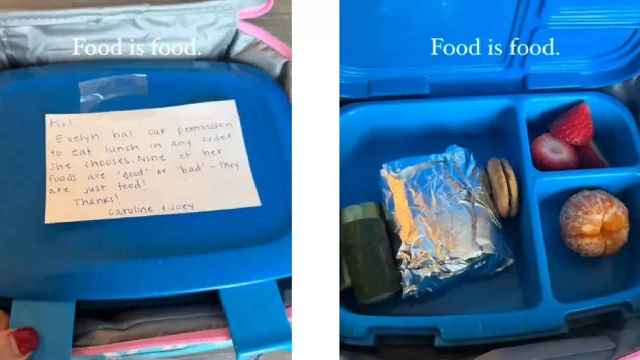 O mamă indignată de comportamentul educatoarei fiicei sale i-a scris un bilet dascălului și l-a lipit pe caserola de mâncare (VIDEO)