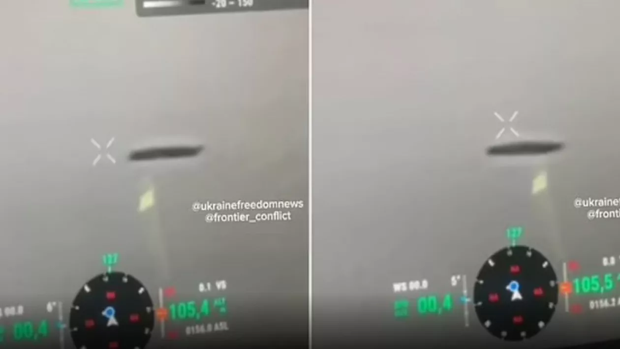 Un obiect zburător neidentificat, filmat pe front de armata ucraineană: Ce e asta? De ce nu se mişcă? (VIDEO)