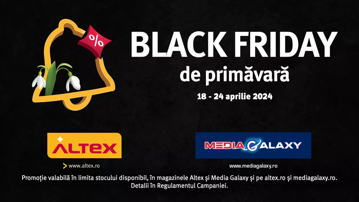 Altex dă startul campaniei Black Friday de primavară